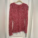 Brooks Brothers Brooks Brother Size S Hand Knit Red Pink Silk Cashmere Blend Cableknit Sweater Photo 7