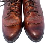 Justin  Western Brown Leather Roper Kiltie L506 Size Women's 8.5 B Photo 4