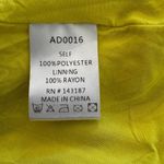 DANCE & MARVEL Lemon Yellow Slip Dress with Slight Cowl Neck in Sz Med Photo 4