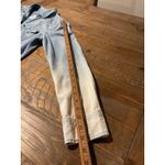 Hollister  Womens‎ Long Sleeve Denim Shirt Dip Dye Blue White Size Medium Photo 5