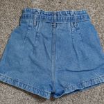 Abercrombie & Fitch Abercrombie & Fitch Paper Bag Denim Shorts Womens 25 Button Fly Tie Waist Photo 1