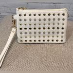 Charming Charlie  Wristlet/Crossbody Bag Ivory with Rhinestones & Gold Studs Photo 0