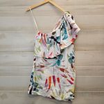 Mara Hoffman {6}  One Shoulder White Floral Tropical Dress Photo 4