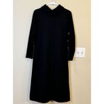 Vintage Sunshine Alley Black Women's Sweater Dress Size 10 Button‎ Accent Photo 7