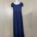 Amazon Amoretu  Navy Off Shoulder Maxi Dress Photo 2