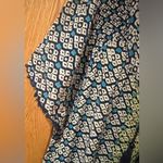 Anthropologie Lilka Long Weekend Boho Printed Blue & Green Motif Romper Medium Photo 8