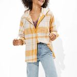 American Eagle  Cozy Cabin Oversized Hoodie Flannel Photo 4