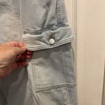 SO  Jeans Womens Light Blue High Rise Cargo‎ Wide Leg Size 15/32W Workwear Y2K Photo 5