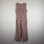 Boden Stripe Linen Cotton Blend Jumpsuit Size US 4 Red Photo 2