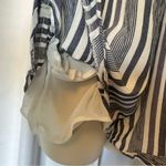 American Eagle Women’s 🦅 Outfitters Nautical Striped Open Back Romper Sz Medium Photo 3