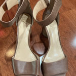 Vince Camuto  Block Heel Ankle Strap Shoes Brown Size 11 Photo 0