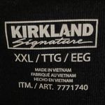 KIRKLANDS NWT Long Sleeve Cotton Slub T Shirt Size XXL Black Comfort Fit Photo 3