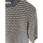 Cotton Candy Short Sleeve Crop Sweater Medium Gray Photo 1