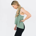 Zyia ‎ Active Forest Nimbus Split Back Tank Top Photo 1