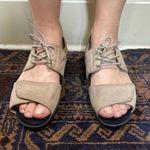 Ciao Chelsea Tan Strap Open Toe Leather Grecian Toga Sandal Comfort Size 6.5 Photo 0