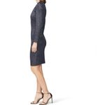 Sachin + Babi Amelie Metallic Knit Dress Medium Long Sleeve Knee Length Photo 9