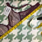 Wolford Lace Underwire Bra Deep Plum Purple 36B NWT Size undefined Photo 5