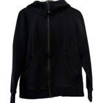 Lululemon  Scuba Hoodie Light Cotton Fleece Black Zip Up Jacket Size 12 Photo 0