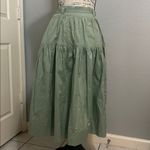 CeCe New with tags Women's Tie-Waist A-Line Midi Skirt Elegant Green Midi Photo 2