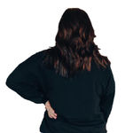 New Boutique Womens Cheetah Print Long Sleeve Top Small Sequin Casual Witch Black Photo 1