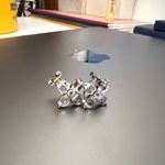 Classic Clover Clip Post Earrings Silver Photo 2