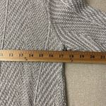 eight eight eight  Women’s Large Biege Cotton Cowl Neck Herringbone Sweater Tunic Photo 7