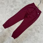 FIGS Women’s High Waisted Zamora Jogger Scrub Pants Pull On in Burgundy MT Photo 5