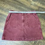 American Eagle  Corduroy Mini Skirt Women’s Size 6 Reddish Pink Super Stretch Photo 2