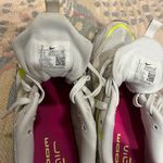 Nike  Air Sneakers in White and Neon Yellow Photo 6