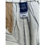 Old Navy  Size M Woman Extra High-Rise Taylor Wide-Leg Striped White Linen-Blend Photo 7