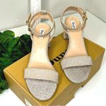 Dune London  Glitter Sparkle Ankle Strap Block Heel‎ Sandals Party Shoes Photo 1