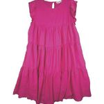 After Market Dress Women Large Pink Tiered Babydoll Dress Corquette Peasant Boho Photo 0