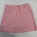 Nike  Pink Gingham Skort Size 10 Golf Tennis Active Skirt Photo 0