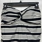 Catalina  Striped One Piece Bathing Suit Women's Size XL Strapless Ruched Sides Photo 2
