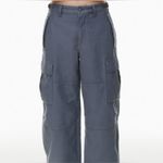Aritzia TNA Supply Cargo Gray Cotton Pants Size 8 Photo 1