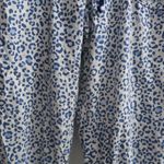 Victoria's Secret leopard animal print pj pajama bottoms in white and blue size XS. Photo 2