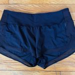 Lululemon Women's Black Mind Over Miles Shorts Size 12 Photo 0