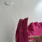 Victoria's Secret Henley Shirt Y2k Fitted Medium Pink Long Sleeve Thermal Top Photo 3