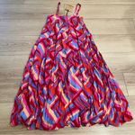 Abel the label NWT  Blouson Geometric Sleeveless Rayon Maxi Dress Size XS Photo 0