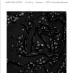 Marchesa Notte one shoulder dark navy glitter tulle evening gown size 2 NWT Blue Photo 7