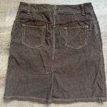 Boden Ladies Corduroy Pencil Skirt Size 12L Brown Slit Pockets Casual Photo 8