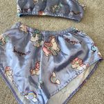 SheIn Lilac Cartoon Pajama Set Photo 1