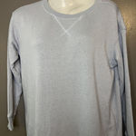 ATM Dress Womens XS Light Blue Long Sleeve Sweatshirt Tunic Pockets Hemp Knit Photo 0