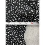 Paper Crane  Women's Blouse Black Micro Floral Peplum Size XS Short Sleeve Photo 6