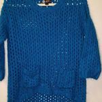 J.J. Basic Teal Sweater Blue Size L Photo 0