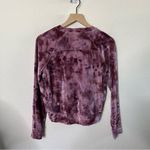 Lululemon Sweater Velour Pink Tie Dye Crewneck Lightweight Pullovet Size 6 Photo 4