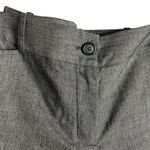 Ann Taylor  LOFT Ann Fit Herringbone Gray Wide Leg Wool Trouser Pants Size 8 Photo 3