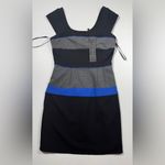 BCBGMAXAZRIA  Black and Gray Blouse with Blue Highlights 💙 Photo 1