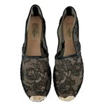Valentino Garavani  Black Lace Espadrille Loafers Flats Size 38 Photo 3