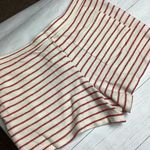 Aerie NWT Red and Ivory Striped Shorts Size Medium Photo 8